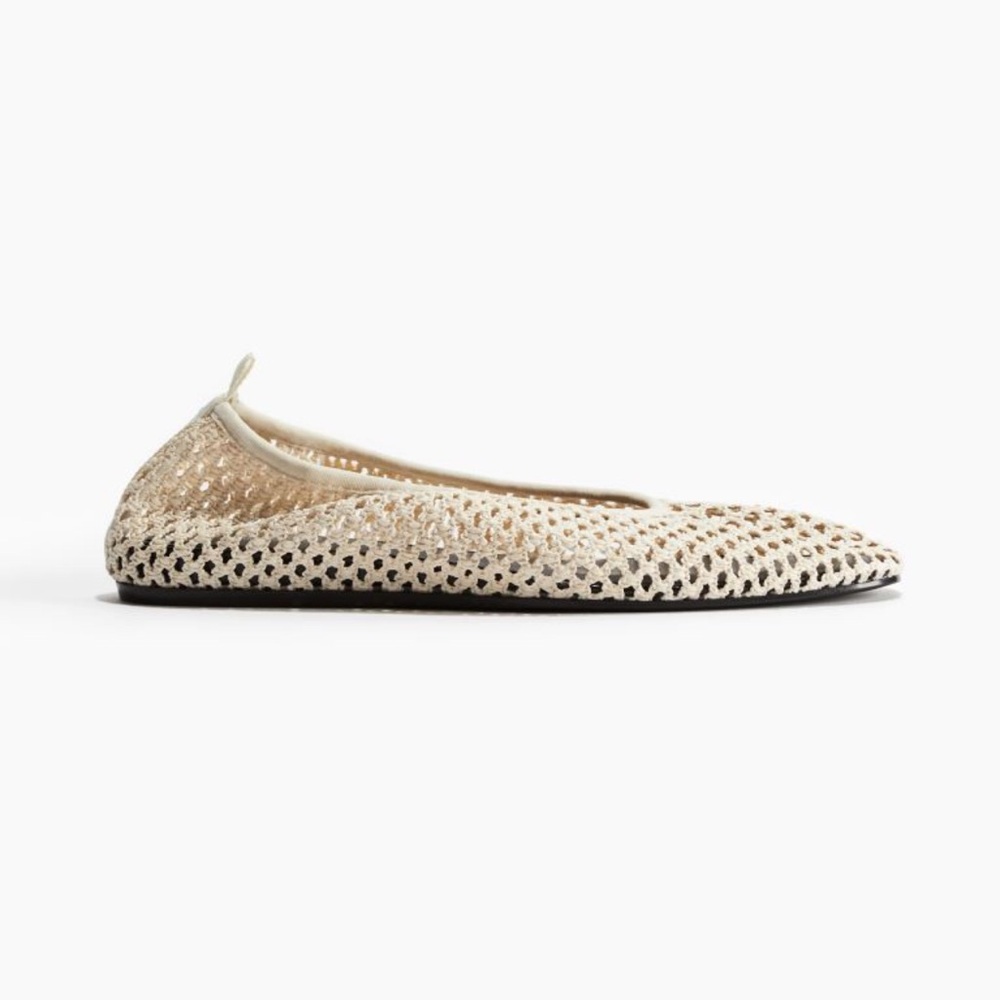 H&M Braided Mesh Ballet Flats NWT